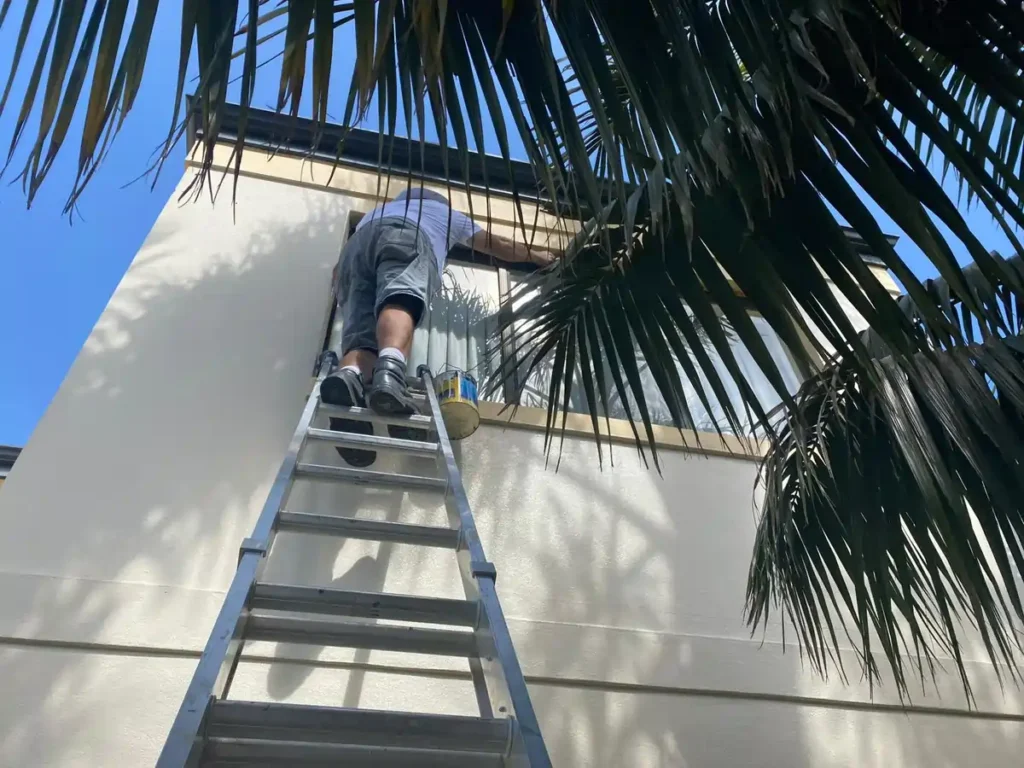 wall repainting for a Perth home by professional painters